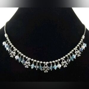 BRIGHTON CANNES Silverplate Necklace 18.5"